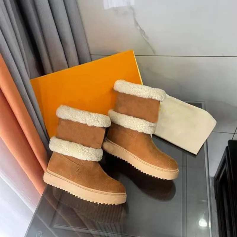 Fashion Womens In Stock High Quality Christmas Gift Half Boots Winter Snow Boot Sexy Ladies Cotton Padded Shoes Production Price Concessions With Box