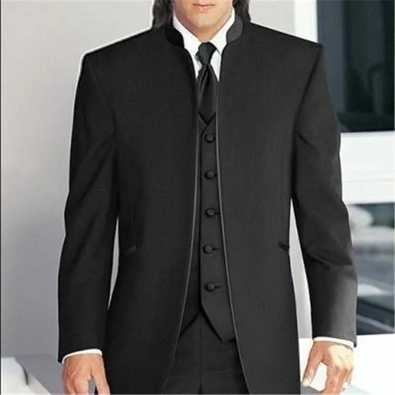 2019 Abiti da sposa uomo Smoking da sposo su misura Miglior abito formale maschile (giacca + pantaloni + gilet + cravatta) terno masculino costume homme X0909