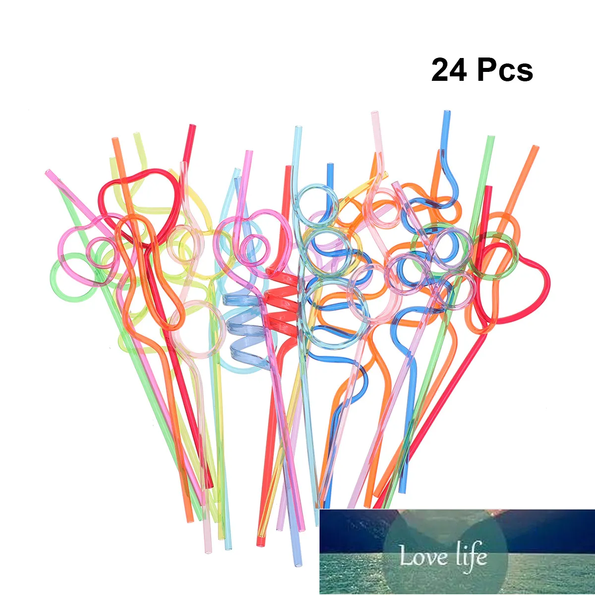 24 adet Kullanımlık Içme Payak Plastik Düğün Parti Malzemeleri Çılgın Döngü Pet 5mm Tek Kullanımlık Dekoratif Büküm Payet Bar Ev Fabrika Fiyat Uzman Tasarım Kalitesi