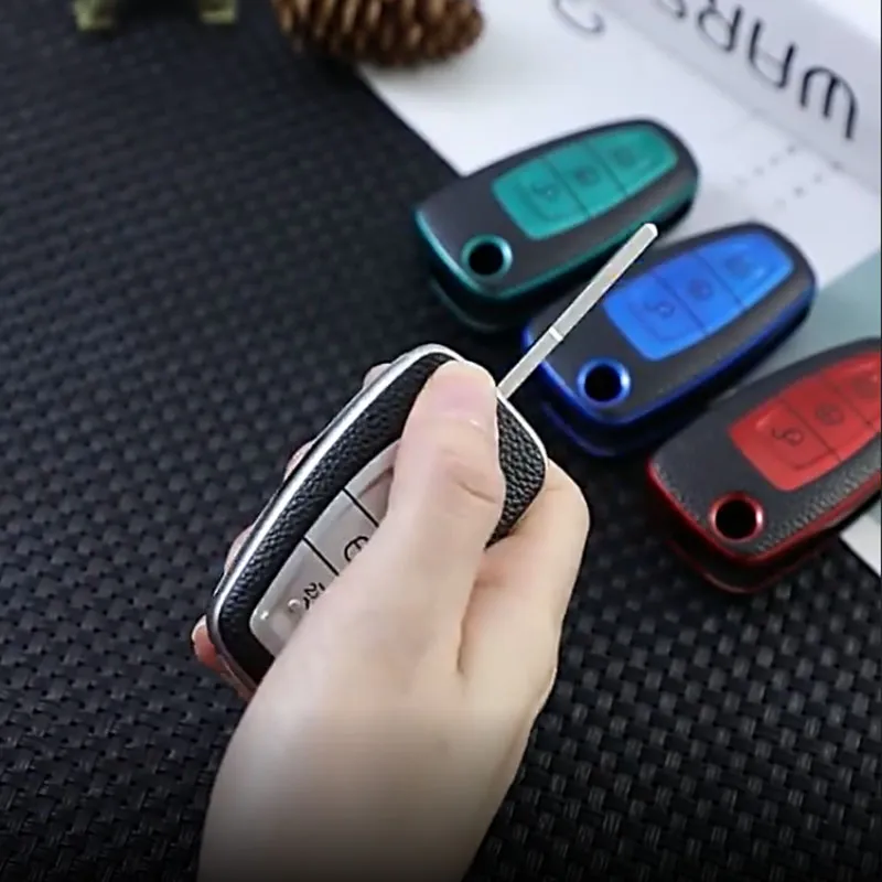 Funda De Cuero Para Llave De Coche Para Ford F150 F250 F350 Fusion