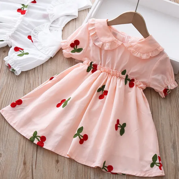 Kids Dress Baby Girl Wear Casual Cotton Clothes For Girls New Fashion Dresses Toddler 2 Years Birthday Party Baptism Dress Q0716