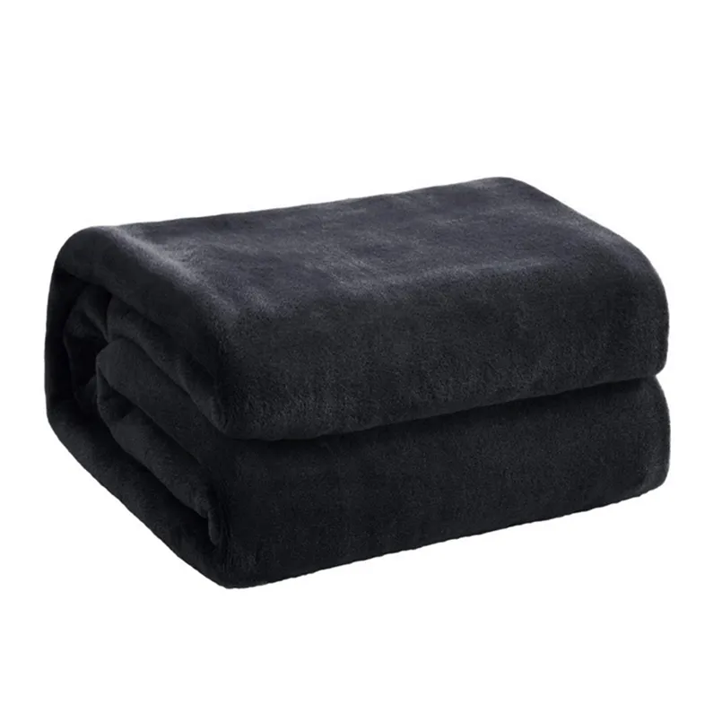 ベッドのための230gsmの柔らかい暖かいコーラルフリースのフランネルの毛布の毛皮の毛皮はしっかりしたピンクの青いソファーのカバーベッドの広がり特別なし211122