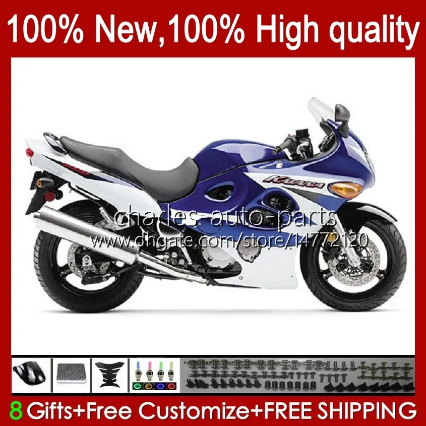 Fairings For SUZUKI KATANA GSXF 600 750 CC 600CC GSXF600 GSXF-750 White blue 29No.89 GSX750F GSX600F 750CC 1998 1999 2000 2001 2002 GSXF750 GSXF-600 98 99 00 01 02 Body