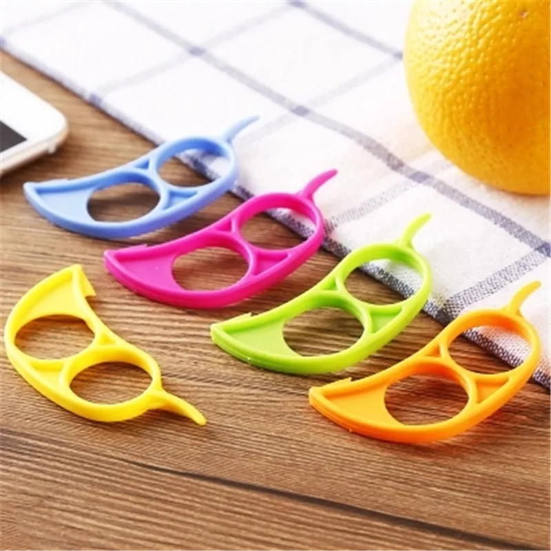 Easy Opener Lemon Orange Peeler Smiecer Rutter пластиковые кухонные инструменты цвет случайный DH9486