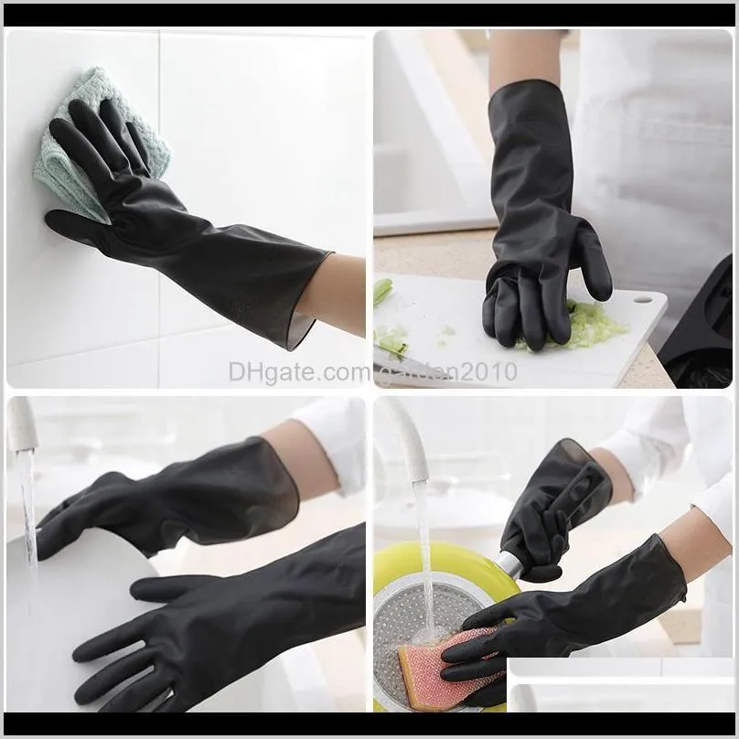 kitchen dish washing gloves household gloves dishwashing rubber washing clothes cleaning1