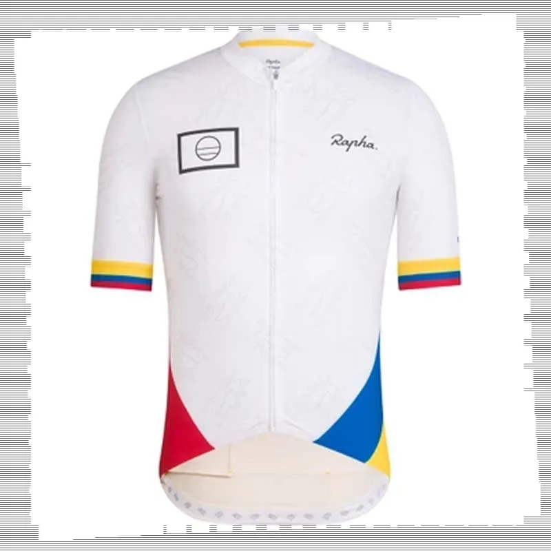 Pro Team rapha wielertrui heren zomer sneldrogend sportuniform mountainbike shirts racefiets tops racekleding outdoor sportkleding Y21041357