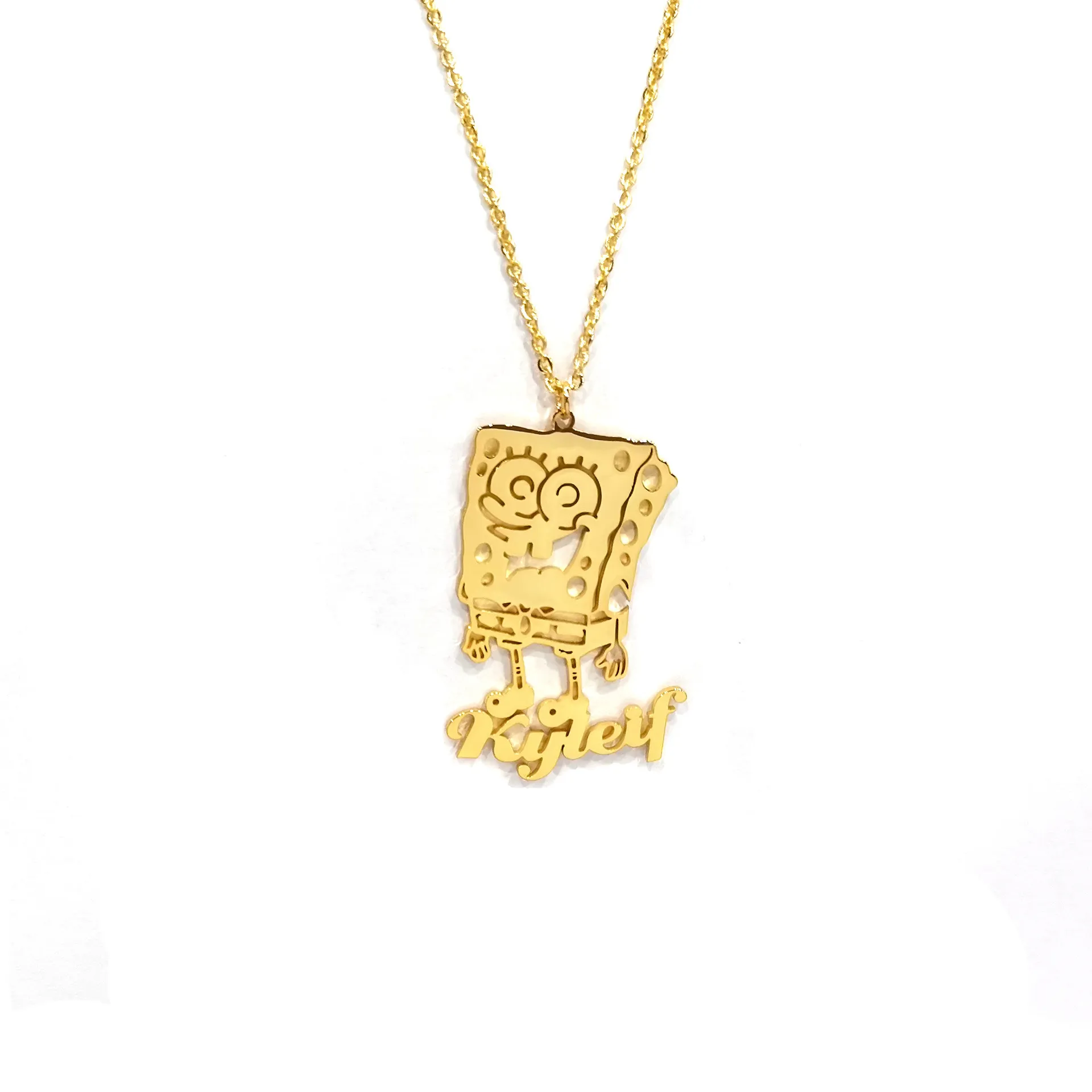 Dr. Jewelry 18K Gold Plated Customized Name Kid Animation Cartoon Character Custom Kids Necklac From 18 2 DHgate