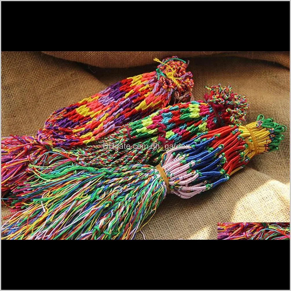 ethnic colorful women braid cords strands bracelet weaven strands handmade braided string chain bangle for girls fashion diy jewelry in