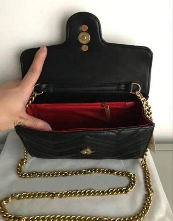 Designer-Fashion Torebki Na Ramię Kopertówki Damskie Łańcuchowe Torebki Crossbody Kobiece Wiadomość Torba Portfel torebka