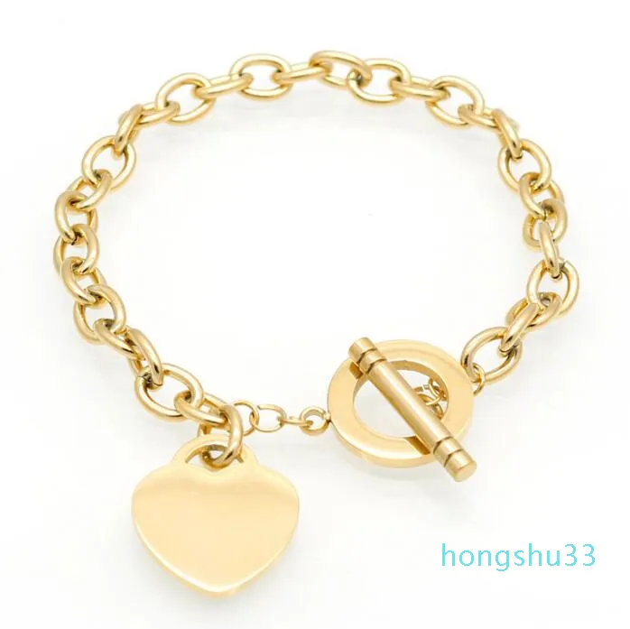 2022 High Quality Love Bracelet Fine Jewelry Heart Bracelet For Women Gold Charm Bracelet Famous Jewelry new fashion