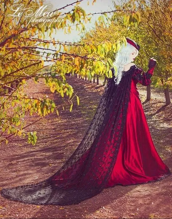 Corset Wedding Gowns: Elegant Black And Red Gothic... From Readygogo,  $158.8 | DHgate.Com