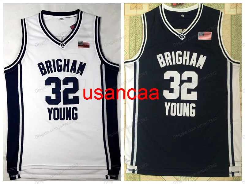 Jimmer Fredette 32 Brigham Young Cougars Basketball Jersey Men costura