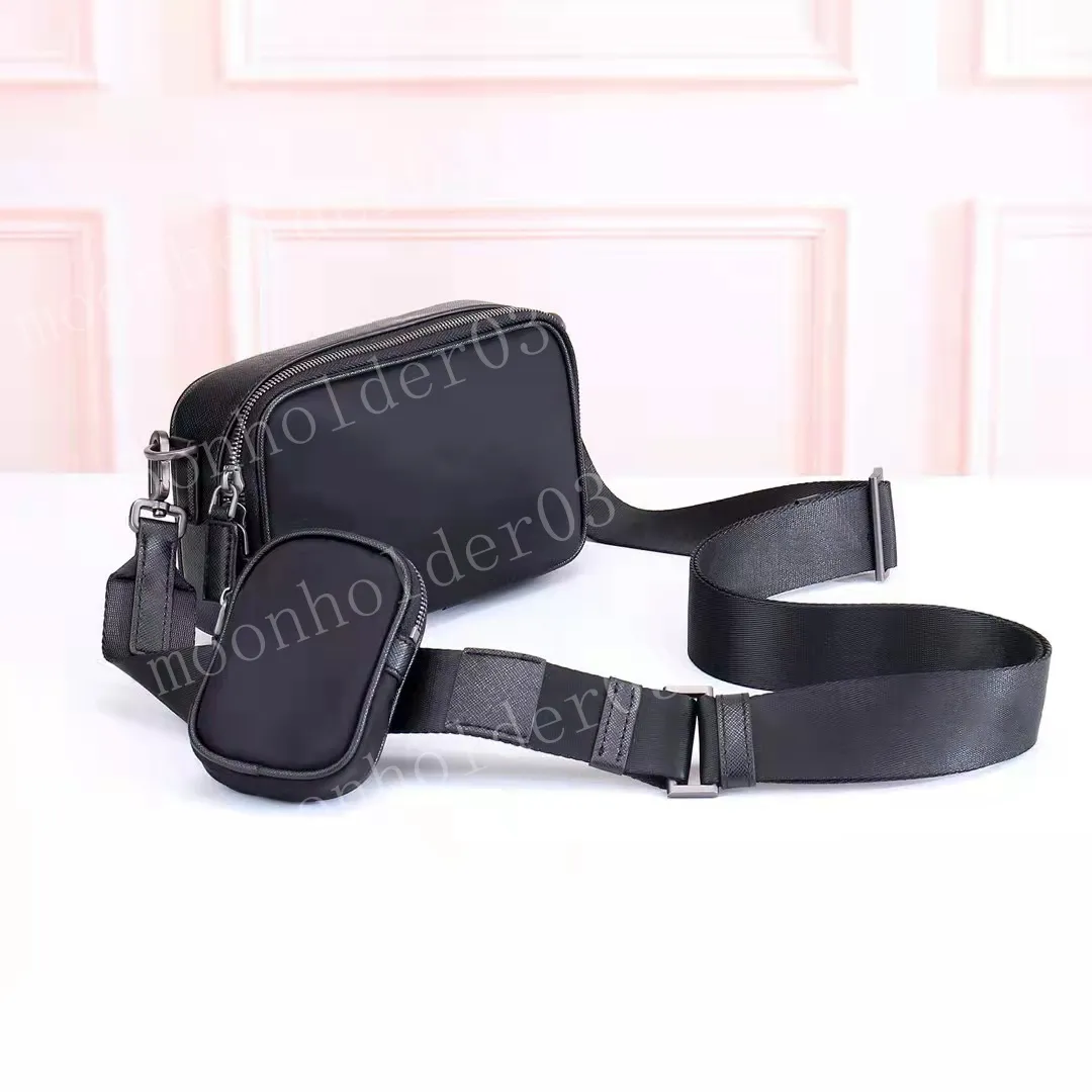 Sacoche Bandoulière Homme Luxe - Cuir PU Imprimé - Noir/Khaki - Pratique Et Léger