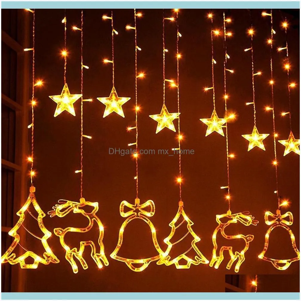 Christmas Star LED Light String Merry Christmas Decorations For Home Christmas Tree Ornament Xmas Navidad Gifts New Year 201127