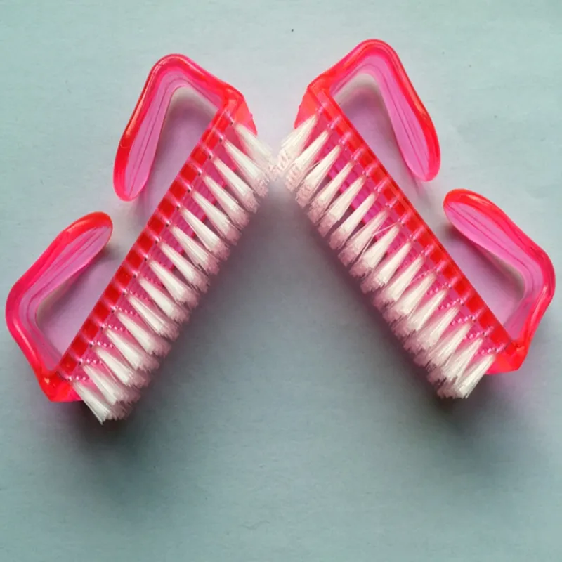 Vente en gros Big Pink Nail Art Dust Brush Clean Manucure Pédicure Outil Ongles Brosses