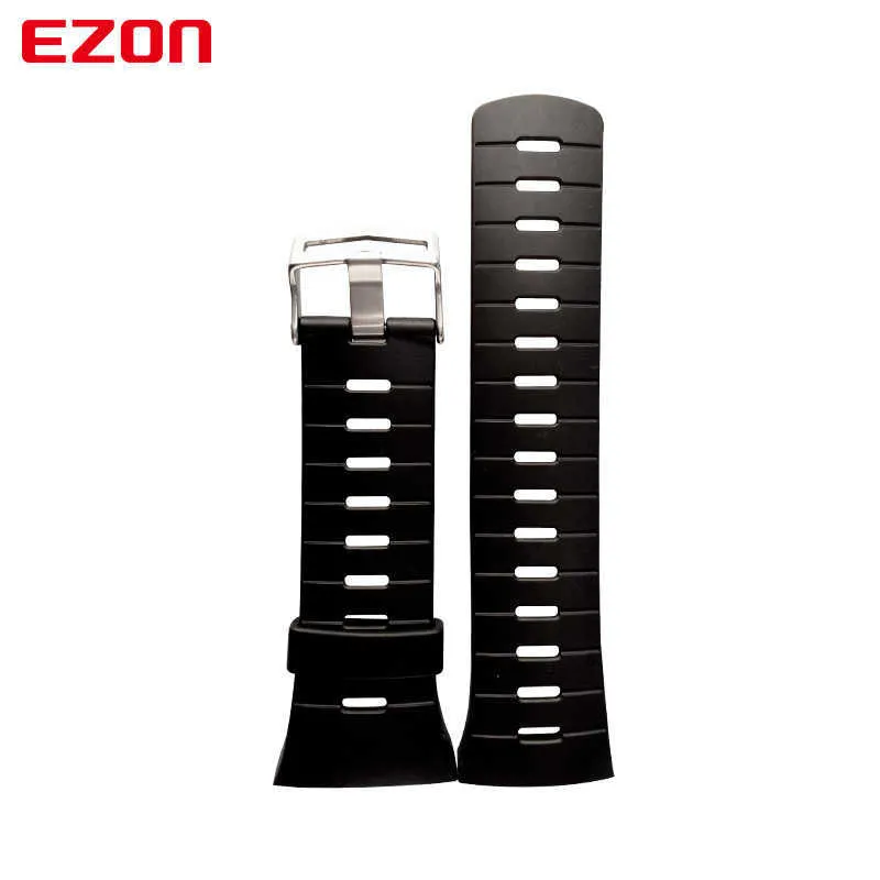 Ezon Sports Watch Pin Buckle Gummi Strap 24cm Längd Ny Fashion Watchband för L008 T023 T029 T031 G2 G3 S2 H001 T007 T037 T043 H0915