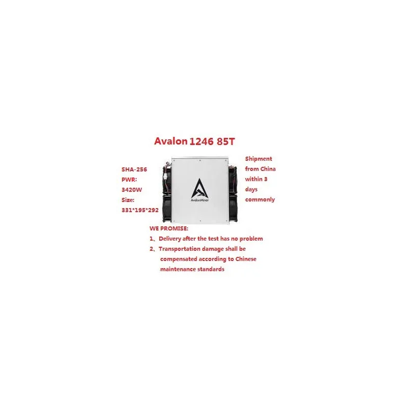 Mineiro Asic usado mineiro Avalon A1246 83T com PSU246s