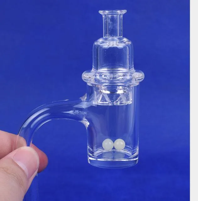 2021 Mais novo 25mm quartzo banger prego com colorido girando carboidrato e ruby ​​terp pérola fêmea masculino 10mm 14mm 18mm para água Dab Rig Bong