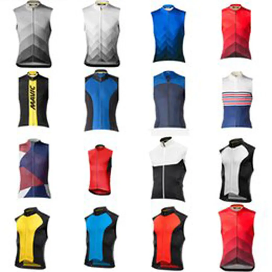 MAVIC Team cycling Sleeveless Jersey mtb Bike Tops Road Racing Vest Outdoor Sports Uniform Summer Breathable Bicycle Shirts Ropa Ciclismo S21042942