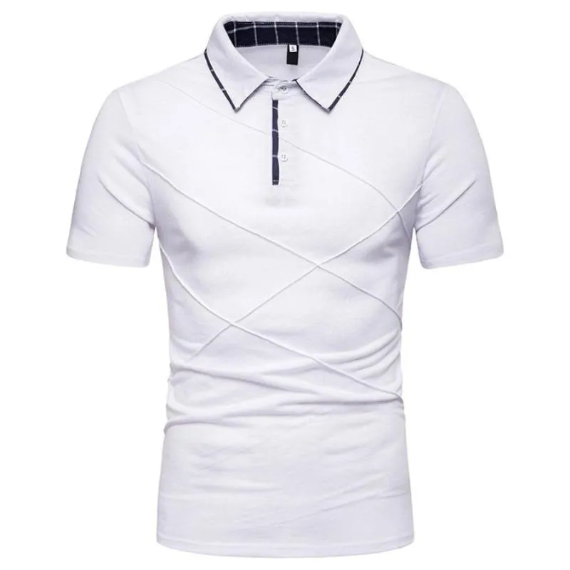Polo da uomo Fitness T-shirt bianca Designers Camicia da uomo Hip Hop Crop Top Moda Uomo Abbigliamento Manica corta T 2021 Camicie da uomo