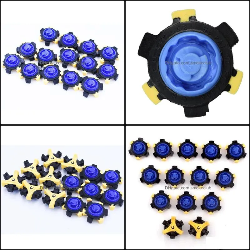 Golf Training Aids 14pcs Spikes Rotary Screw Studs Replacement Rubber Sports Outdoor Cleats Anti Slip Wear Resistant Pins