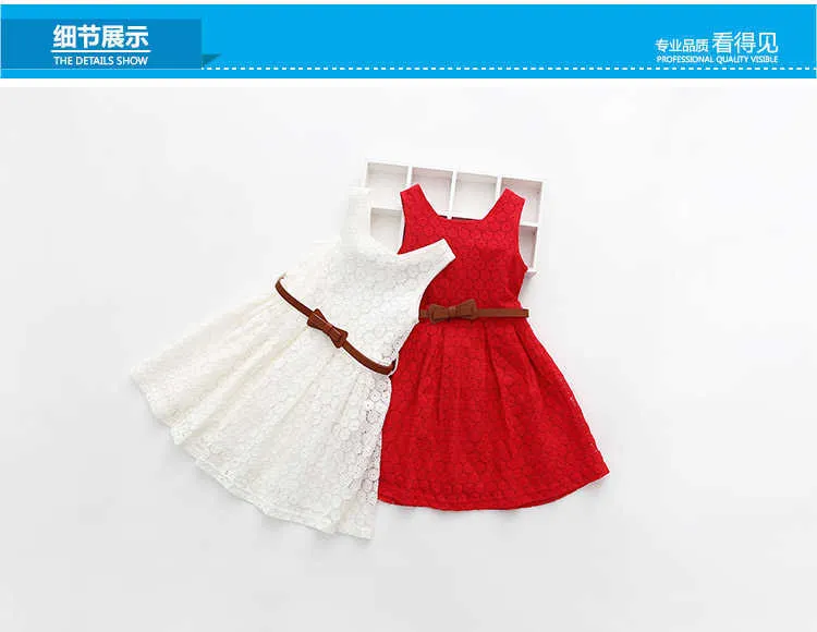 Children Clothes New 2 3 4 6 8 10 12 Years Old Kids Birthday Party Solid Color Lace Sleeveless Summer Girl Dress Ceremony (5)
