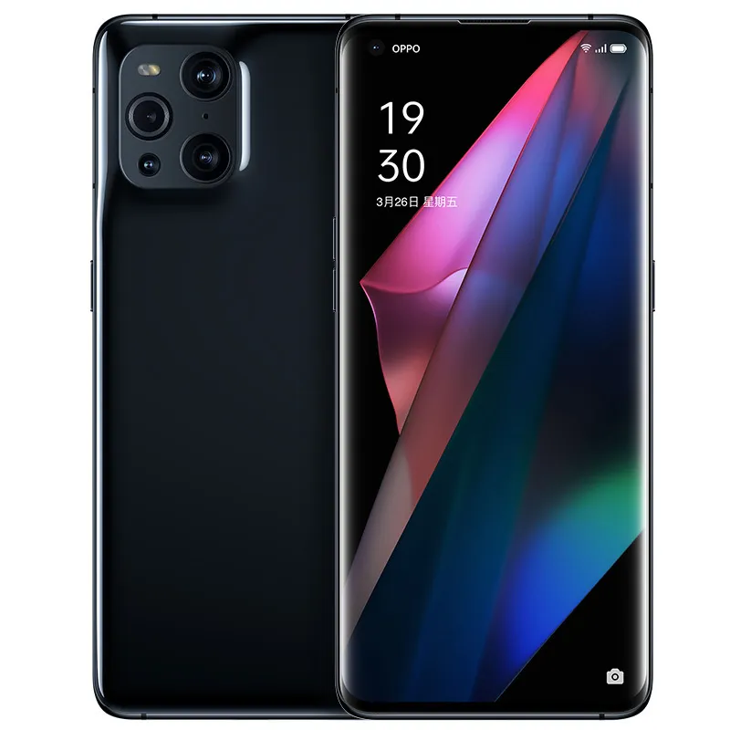 オリジナル Oppo Find X3 Pro 5G 携帯電話 12 ギガバイト RAM 256 ギガバイト ROM Snapdragon 888 50.0MP NFC IP68 4500mAh アンドロイド 6.7 "AMOLED フルスクリーン指紋 ID 顔スマート携帯電話