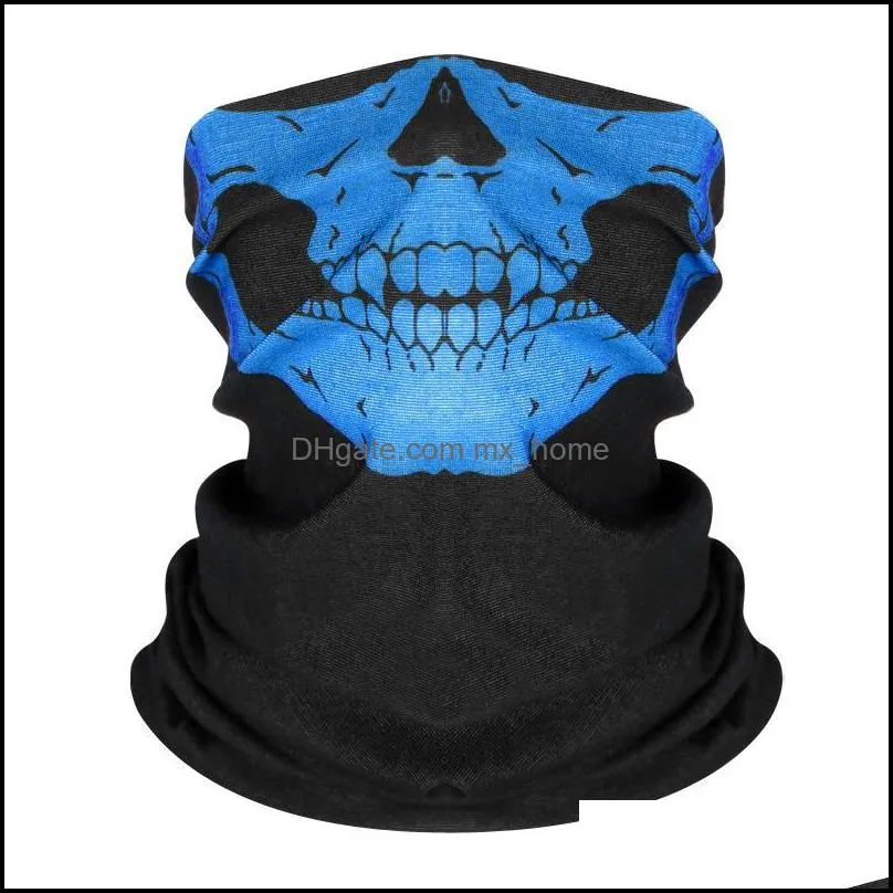 Magic Ride Headscarf Skull Printed Bandanas Riding Face Mask Sport Hip Hop Halloween Headband Fashion Neck Face Head Scarves VT1912