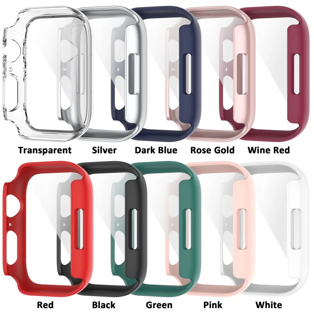 For Apple Screen Protector Tempered Glass Bumper Frame Watch Series 7 41Mm 45Mm For Iwatch 7