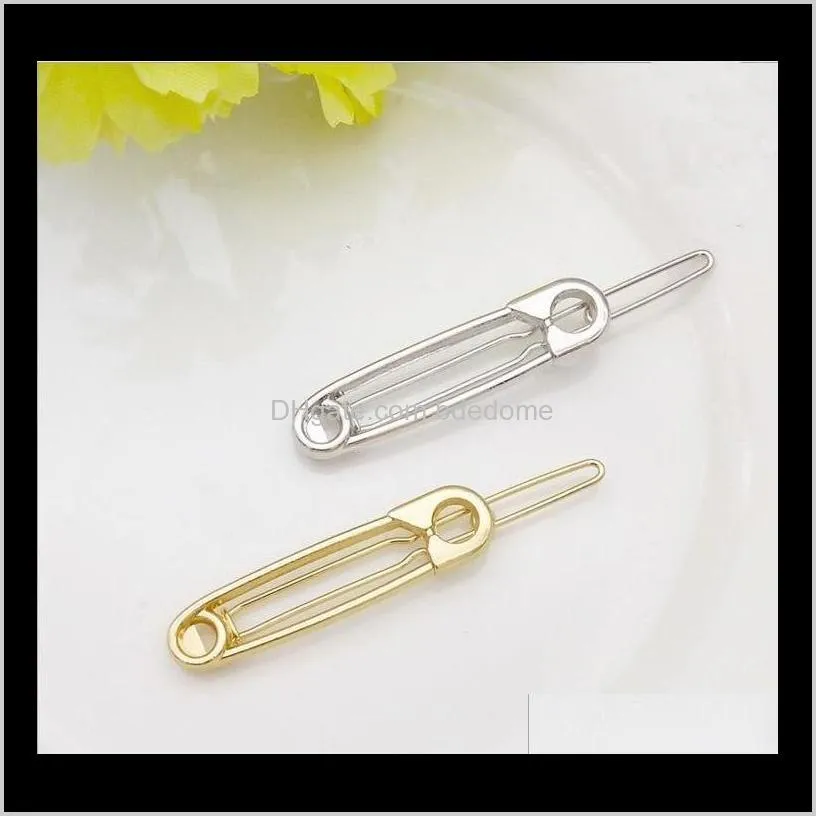 fashion europe stlyle pin hairpin gold or silver color plated for women girls lover hair clip gift