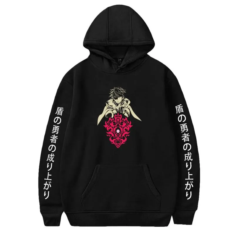 Sweats à capuche pour hommes Sweatshirts The Rising of Shield Hero Sportswear Sweat à capuche surdimensionné Hommes Femmes Harajuku Survêtement Streetwear Enfants Anime Vêtements