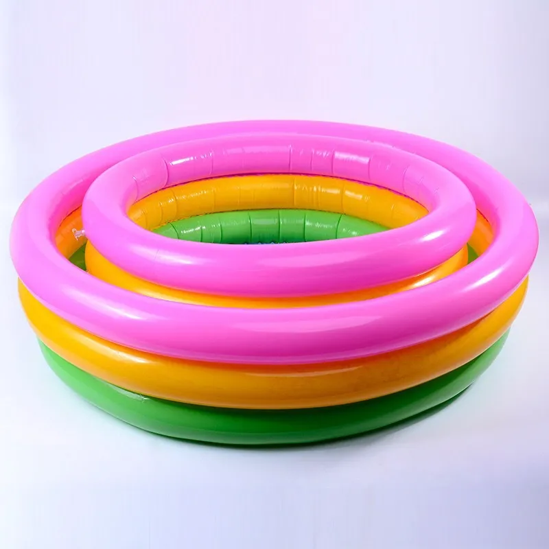 الأطفال نفخ PVC حمامات السباحة المنزلية سميكة جولة rainbow