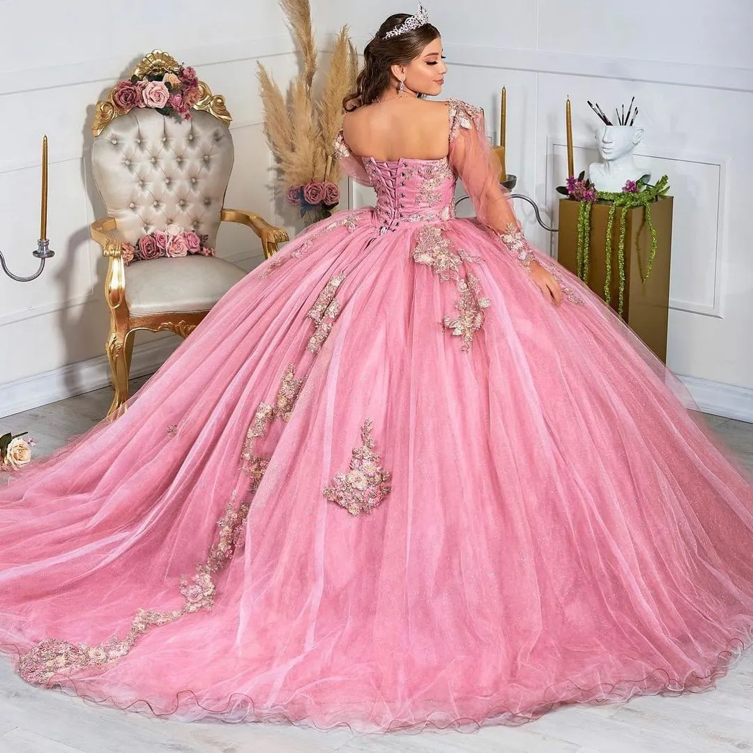 Sexy Pink Mermaid Evening Gowns With Slits With Long Sleeves, Jewel Beads,  And Rhinestones Perfect For Prom And Special Occasions From Freesuit,  $111.91 | DHgate.Com