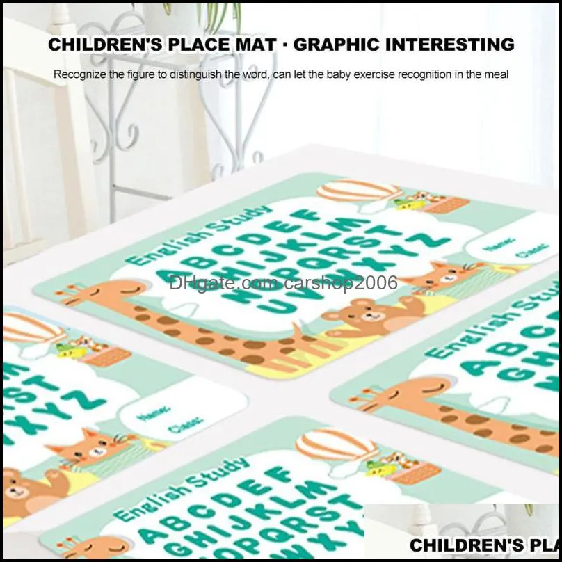 Mats & Pads Kitchen Baking Silicone Mat Children`s Learning Placemat Letter Desk Pastry Kneading Rolling Dough Pad 40*30 Cm