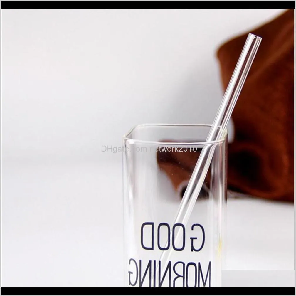 clear straight pipet reusable and temperature resistant environmental glass water drinking straws wedding birthday party shipping