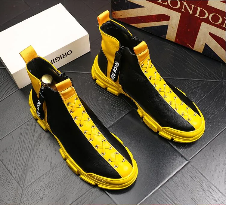 2021 Brand Mens Leather Shoes Korean Trend... From  display picture 2