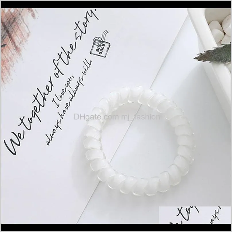 hair knot girl elastic hair ring rope candy color bracelet elastic hair band head rope hairstyle