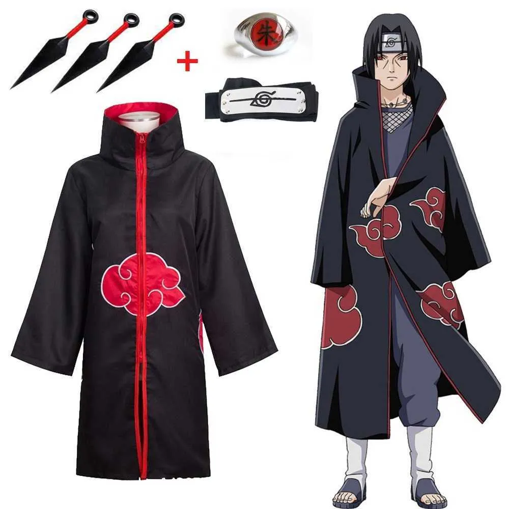 Anime Naruto Akatsuki Uchiha Itachi Robe Cosplay Costume - China Cosplay  Costume price