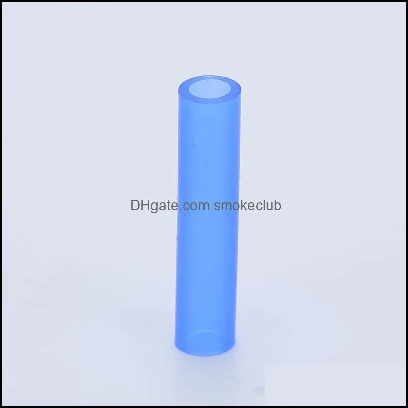 2019 silicone tips cover for 6mm diameter stainless steel straws 8 colors reusable straw cover prevent tooth impact DHL Free