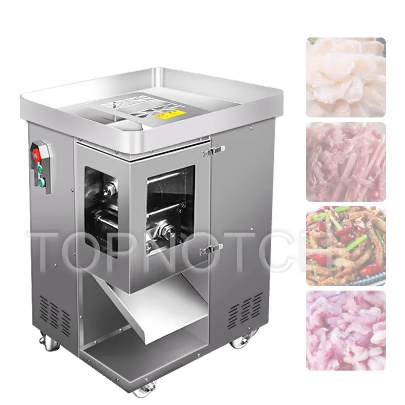 Electric Meat Cutter Grinders Desktop Kitchen Commercial Fully Automatic flesh Shredder Slicer Dicing Machine