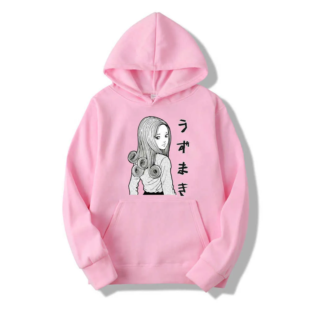 Junji Ito Uzumaki Comfort Hoodie | 시원하고 멋진 까마귀 y0816.