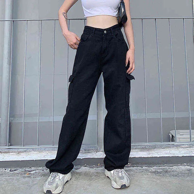 Denim casual wear baggy black pants for women and girls Jeans