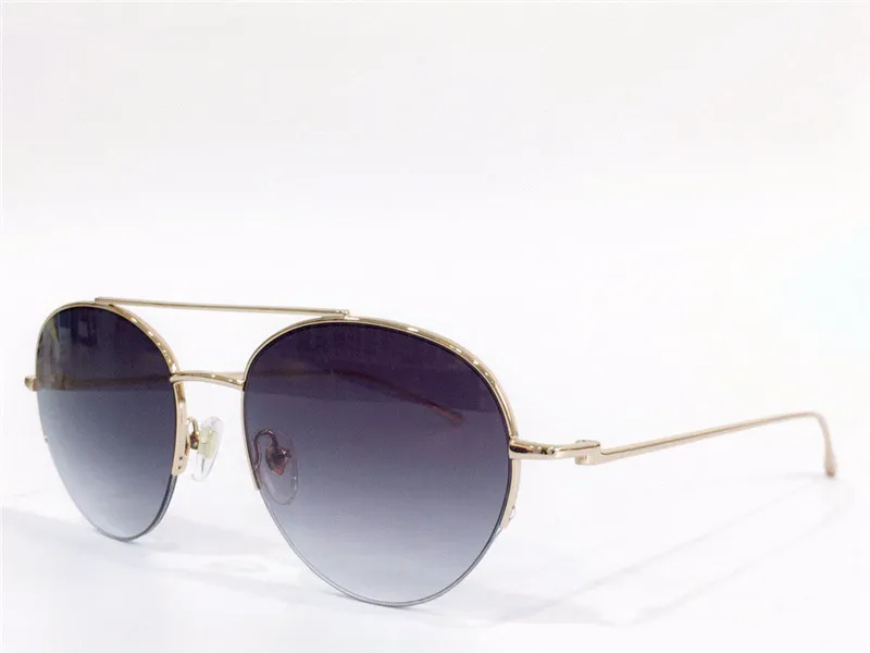 Selling fashion design sunglasses 0095S round metal half frame light and comfortable simple versatile style top quality uv400 protection eyewear