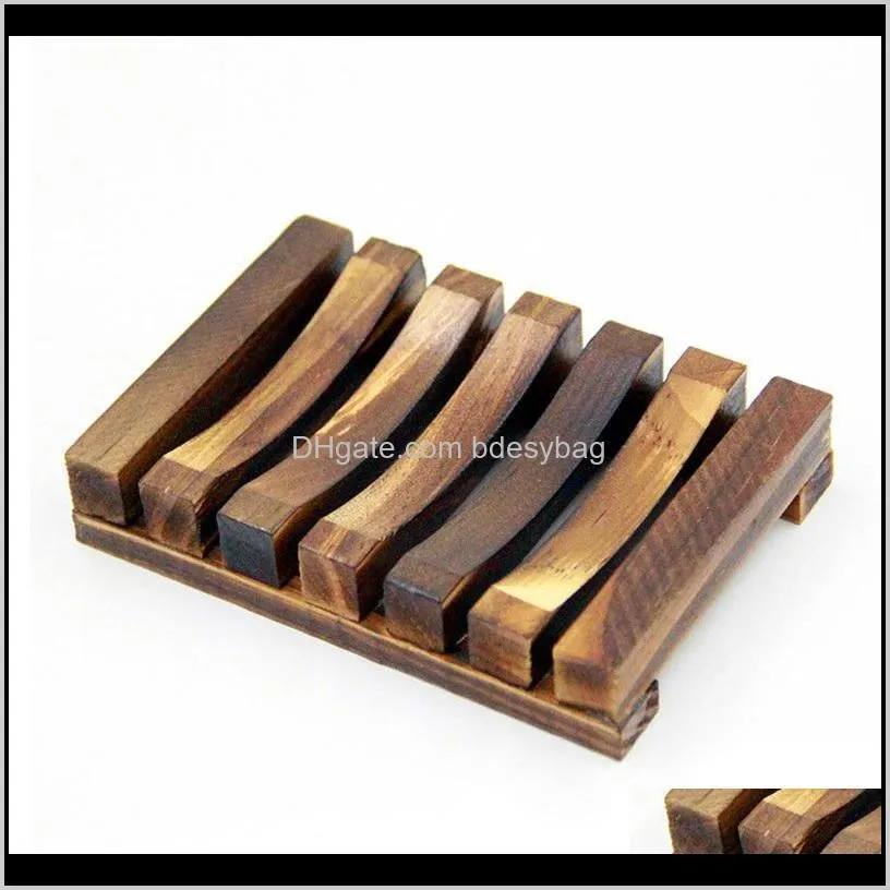 bamboo wood soap dishes wooden soap tray holder storage rack plate box container bath soap holder shipping