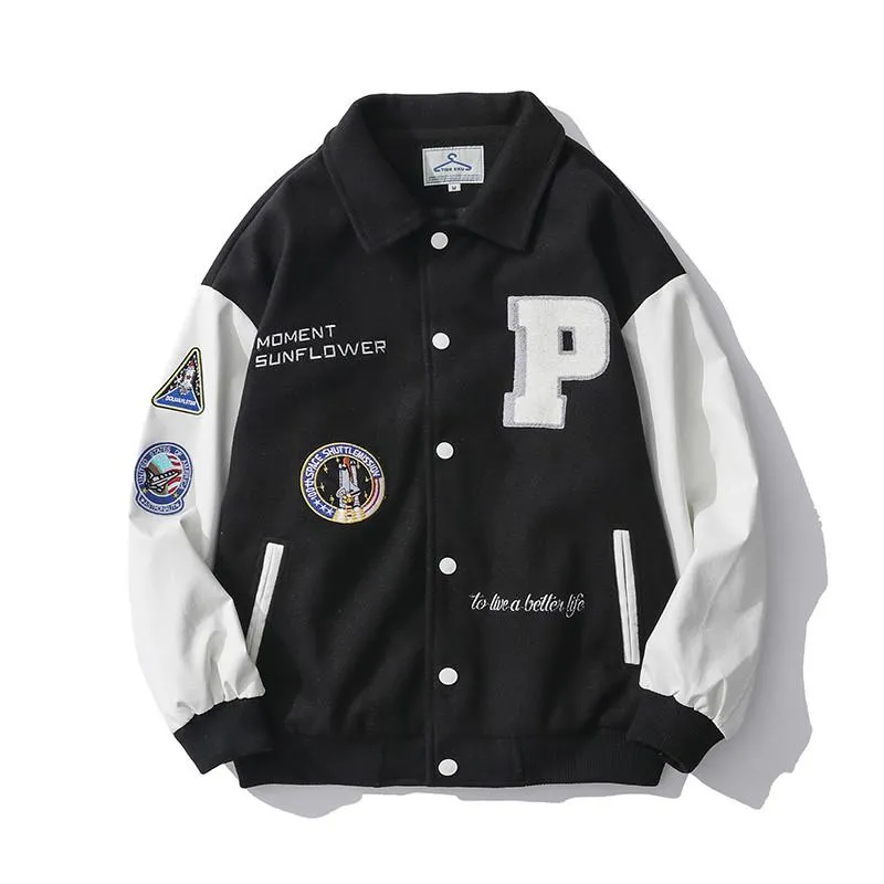 Amazon.com: Men's Baseball Jacket High School Uniform Letter