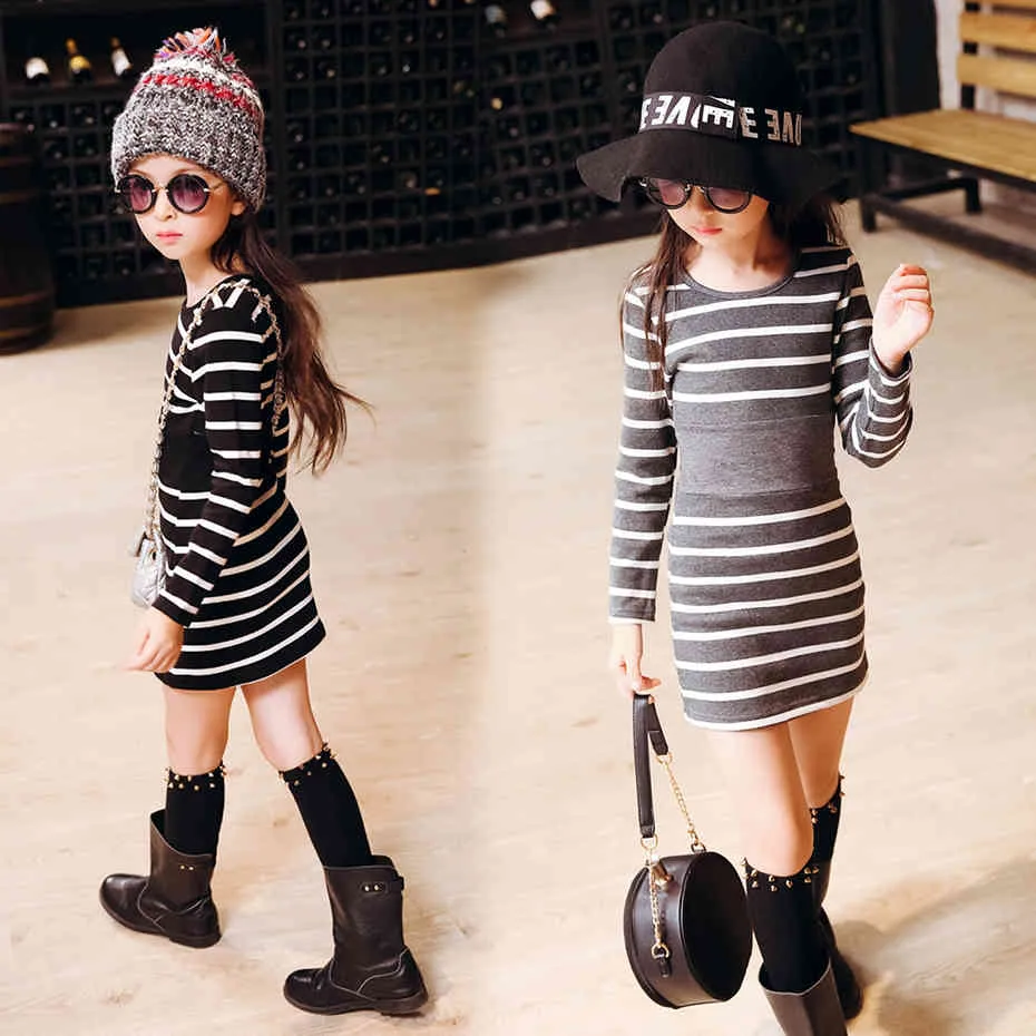 kids girl casual dress girls long sleeve side slits Amazon.com: 4-5T Little Girls Fall Winter Puff Long Sleeve Swiss Dot Dresses  A-Line Knit Dress with Belt for Kids Beige: Clothing, Shoes & Jewelry