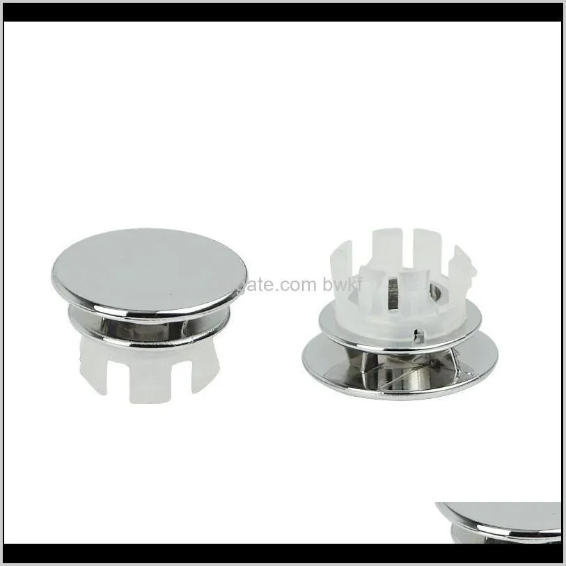 1pc chrome trim overflow ring plastic overflow spare cover bathroom supplies ceramic basin spilled water ring sink round ring