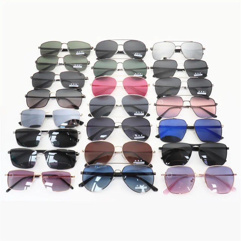 Metal Polarized Sunglasses For Men Driving Fishing Sun Glasses Beach Wholesale Mens Square Pilot Eyewear