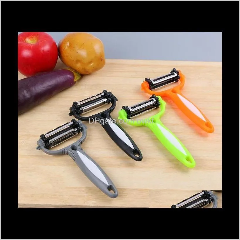 multifunctional 4 in 1 rotary peeler 360 degree carrot potato orange opener vegetable fruit slicer cutter kitchen accessories tools