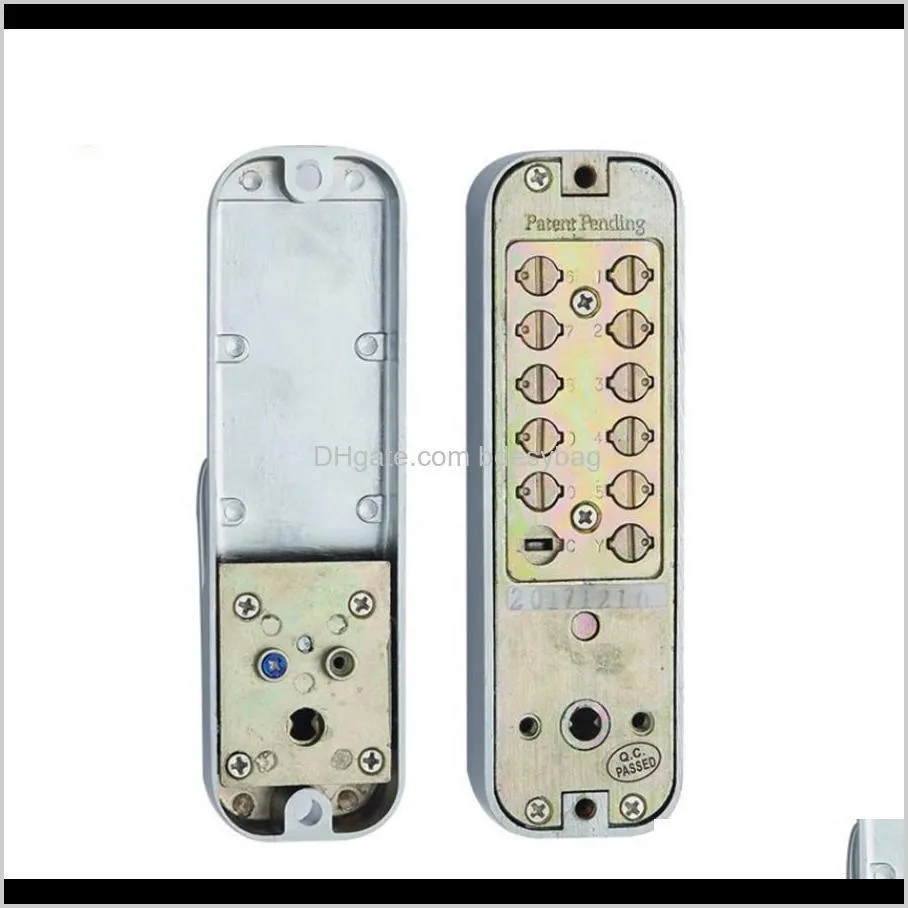 long handle keyless mechanical digital door lock keypad password/key/code home/garden/yard wooden iron door lock gate opener